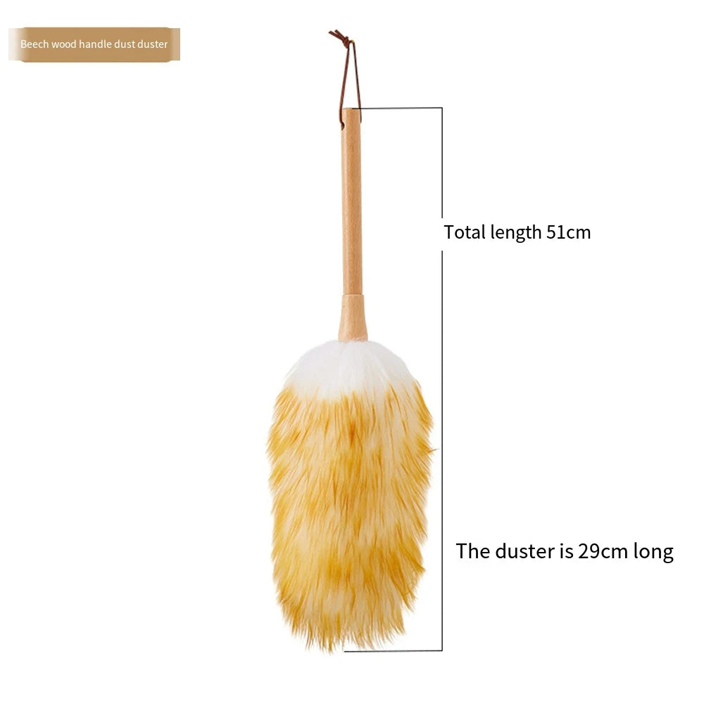 Natural Feather & Wool Duster