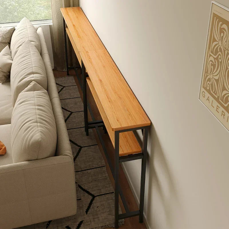 Narrow Sofa Gap Side Table — Space-Saving Partition Rack