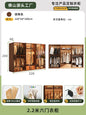 Modern Glass Wardrobe — L-Shaped Corner Closet with Luxury Storage