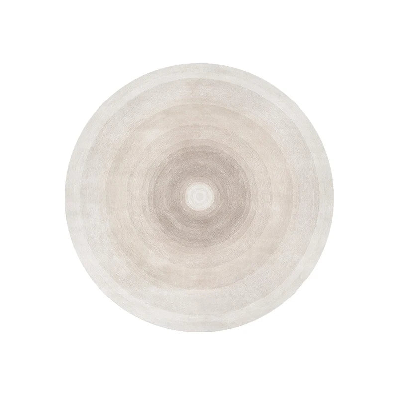 Round Gradient Area Rug — Machine Washable Non-Slip Floor Mat for Living Room & Bedroom