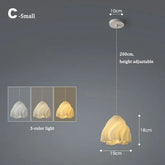 3D Flower Pendant Light — Nordic Resin Chandelier – Modern Decor