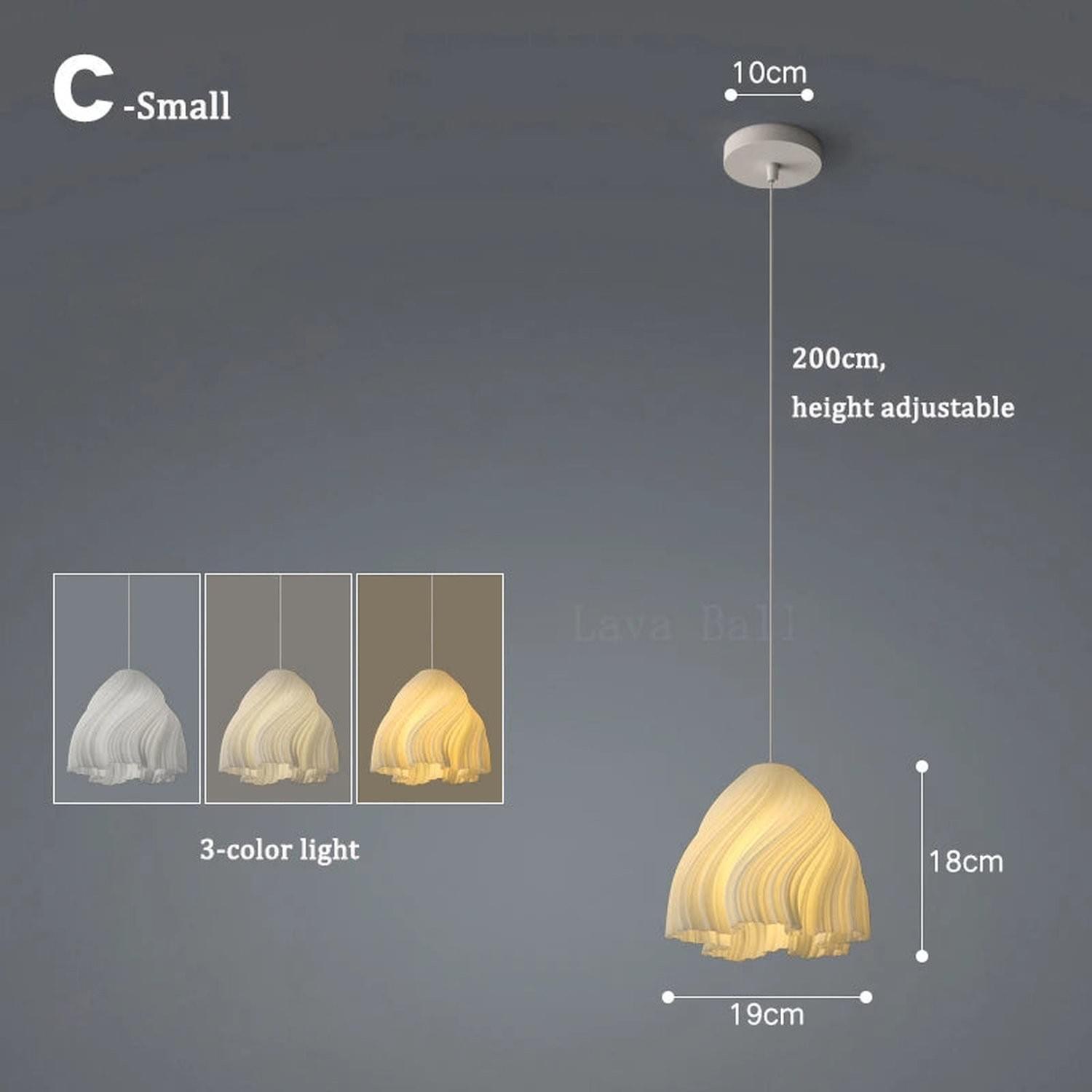 3D Floral Resin Pendant Light — Nordic Chandelier