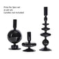 Colored Glass Candle Holder Set of 3 — Romantic Modern Home Décor