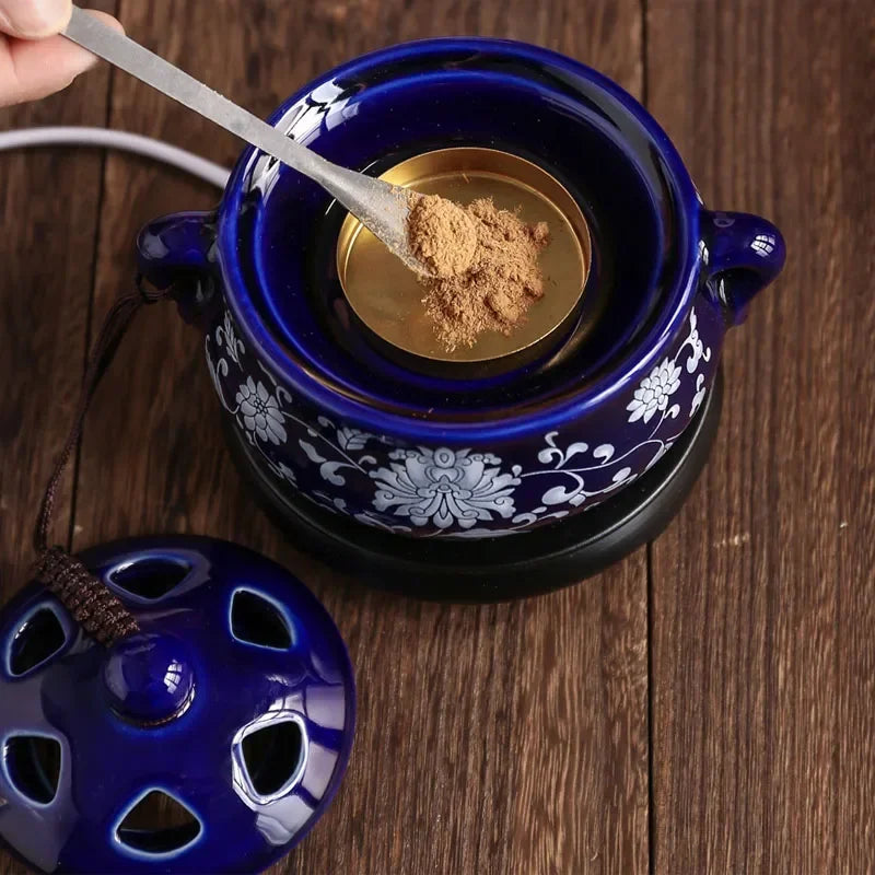 The Ritual Burner — Electric Ceramic Incense &amp; Essential Oil Warmer with Timer