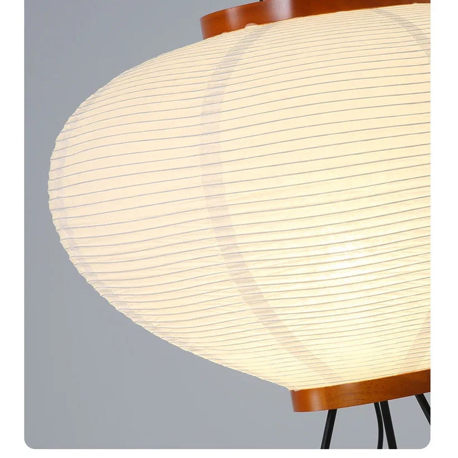 Wabi-Sabi Rice Paper Floor Lamp – Noguchi Style