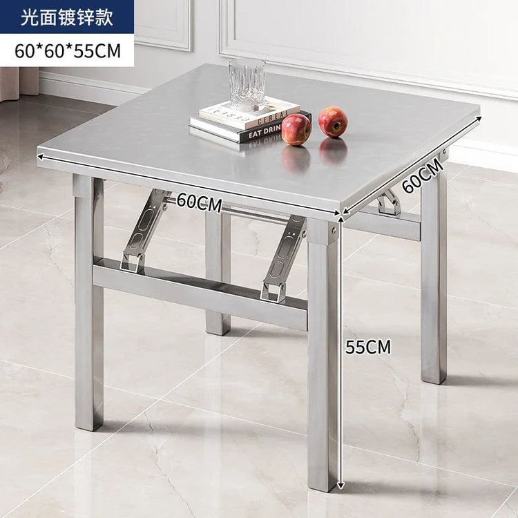 Buffet Serving Counter Home Dining TableStainless Steel Multifunctional Foldable Table Portable Outdoor Camping Desk Commercial Jonine’s Corner