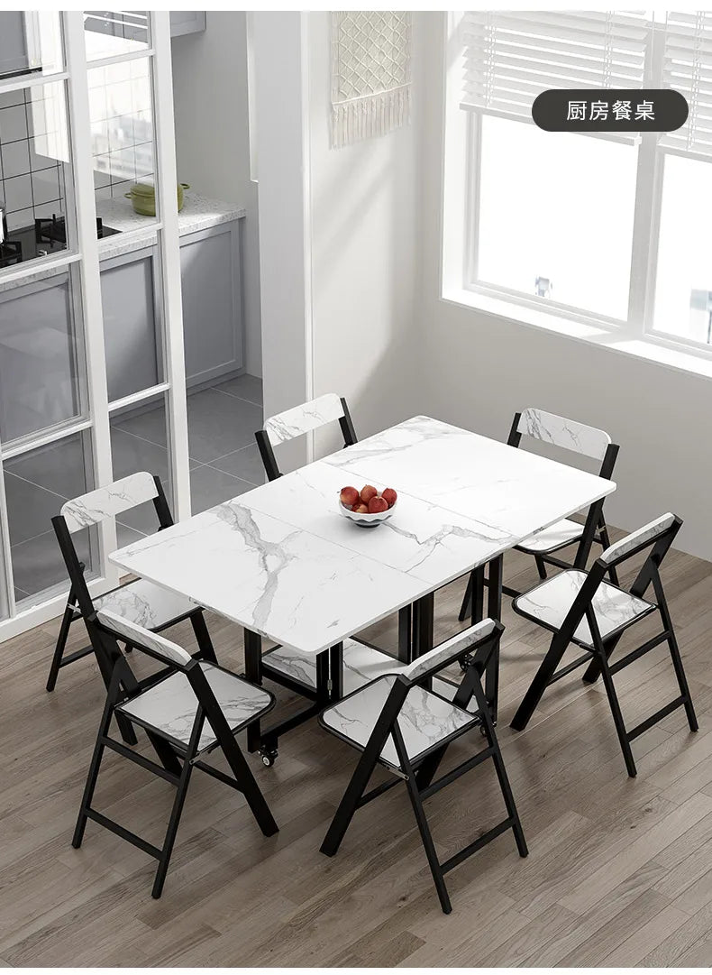 Italian Luxury Foldable Dining Table