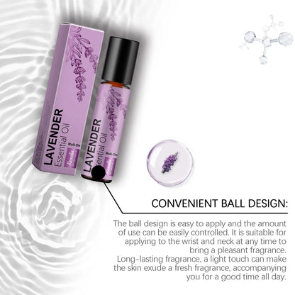 The Calm Roller — Lavender Essential Oil Perfume Roller for Anxiety Relief &amp; Relaxation