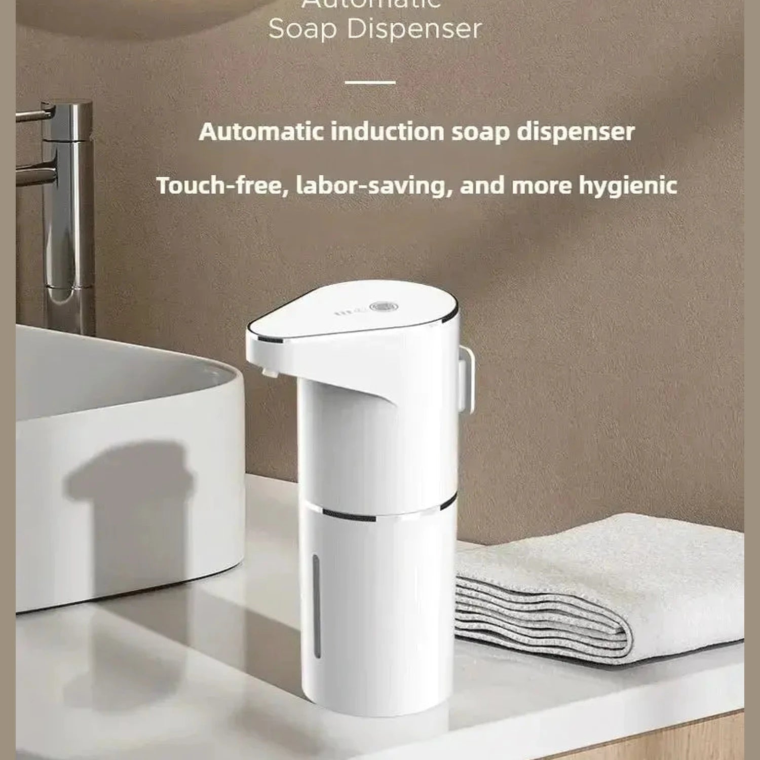 New Bathroom Automatic Sensing Soap Dispenser Type C Multiple Levels Contactless Electric Frother Charging Wall Mounted Vertical Jonine’s Corner