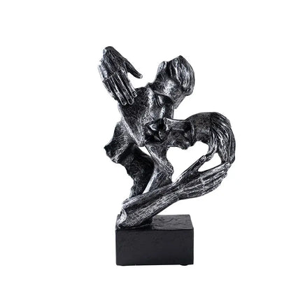Love, Displayed — Contemporary Couple Statue &amp; Lover Sculpture for Home
