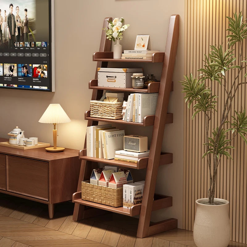 Where Books Meet Beauty — Minimalist Open Bookshelf & Display Cabinet