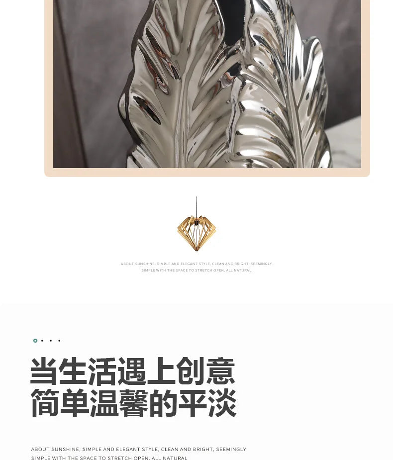 High-Glaze Ceramic Sculpture Vase — Modern Tabletop Decor