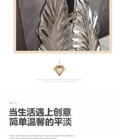 High-Glaze Ceramic Sculpture Vase — Modern Tabletop Decor