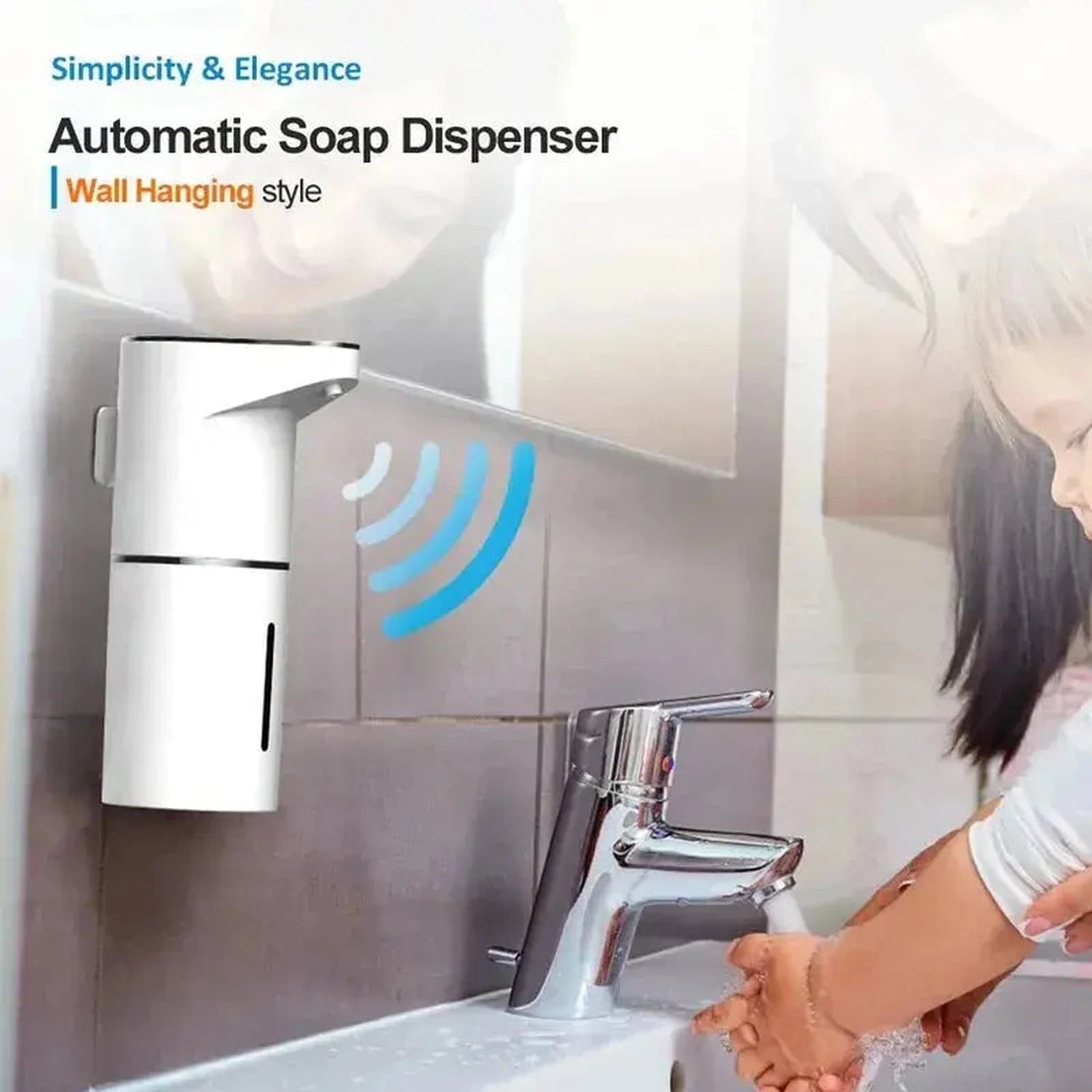 New Bathroom Automatic Sensing Soap Dispenser Type C Multiple Levels Contactless Electric Frother Charging Wall Mounted Vertical Jonine’s Corner