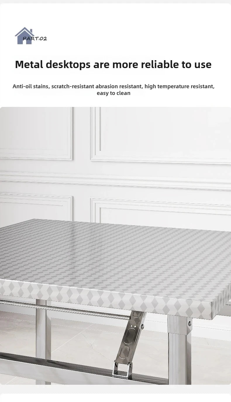 Foldable Stainless Steel Buffet & Serving Table