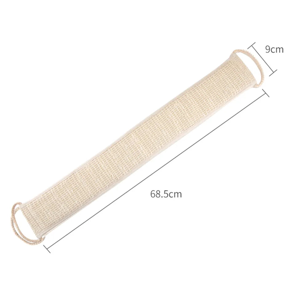 The Deep Clean — Sisal Back Scrubber Belt for Shower Exfoliation