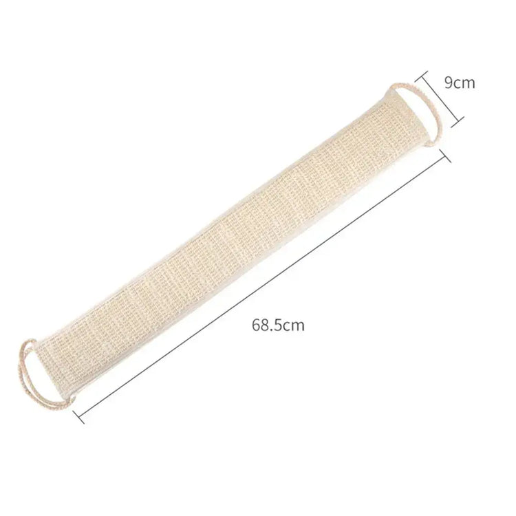 The Deep Clean — Sisal Back Scrubber Belt for Shower Exfoliation Jonine’s Corner