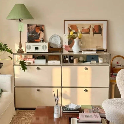 Dual Cabinet Storage Organizer — Modern Chest of Drawers for Bedroom & Living Room
