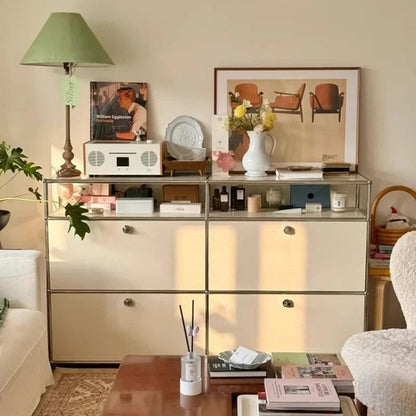 Dual Cabinet Storage Organizer — Modern Chest of Drawers for Bedroom &amp; Living Room