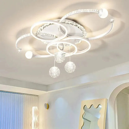 Modern Circle LED Pendant Light — Metal & Acrylic Dining Room Lamp