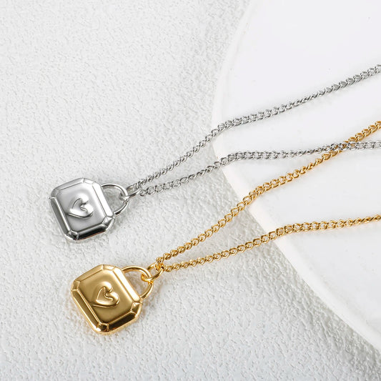 Heart Pendant Necklace — Stainless Steel Love Jewelry for Women