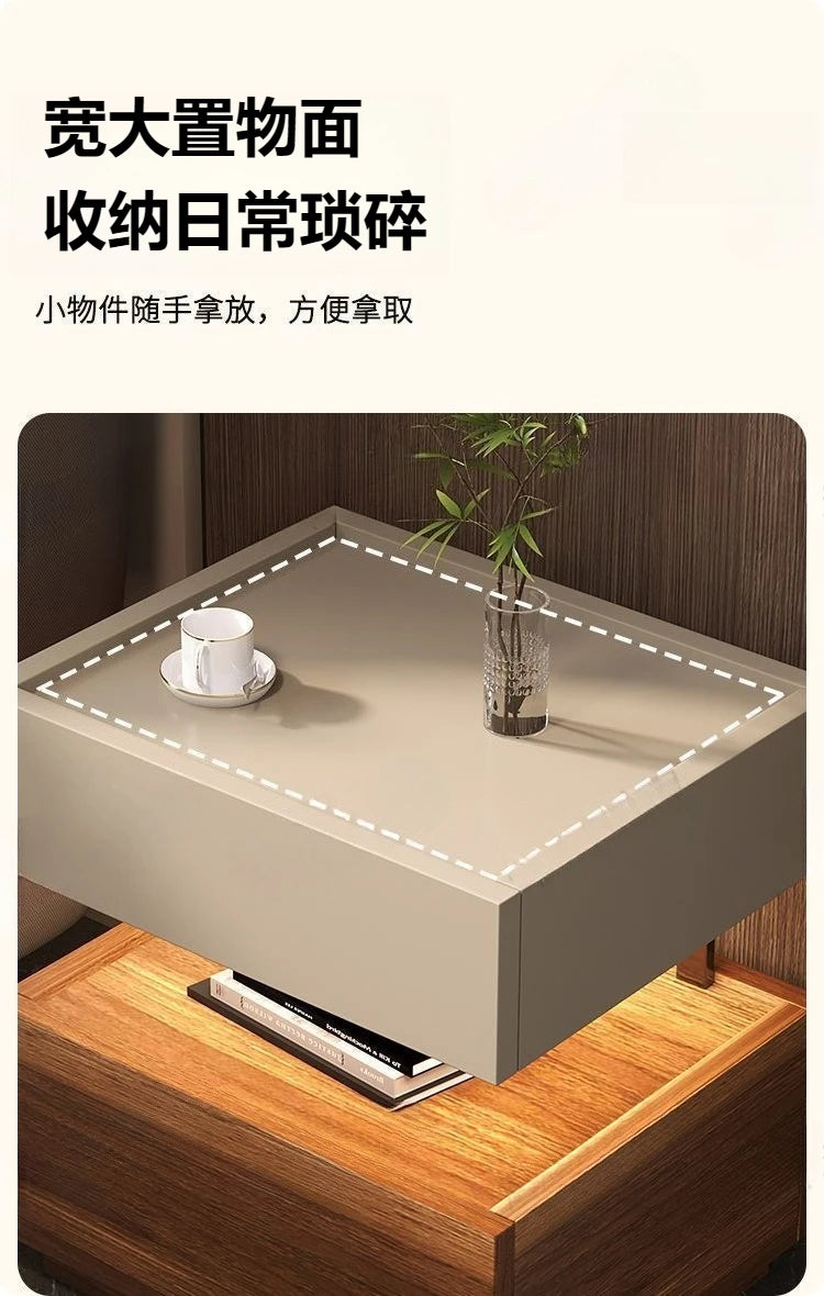Simple European Bedside Table Classic Storage Luxury Trendy Night Table Modern Premium Comodini Camera Letto Bedroom Furnitures
