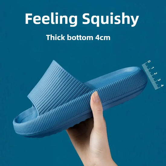Cloud Comfort EVA Bathroom Slippers — 4cm Thick Sole, Indoor Home Sandals