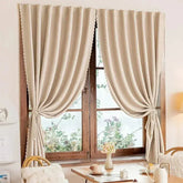 No-Drill Blackout Curtains — Self-Adhesive Bedroom Window Panels Jonine’s Corner