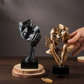 Vilead Couple Statue Lover Sculptures Tabletop Shelf Decor Anniversary Wedding Gift Home Interior Contemporary Mantel Bookshelf