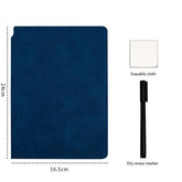 Reusable Whiteboard, Includes Blue Pen and Eraser Cloth, Whiteboard Set for Personal and Classroom Use, Suitable for Home,Office Jonine’s Corner