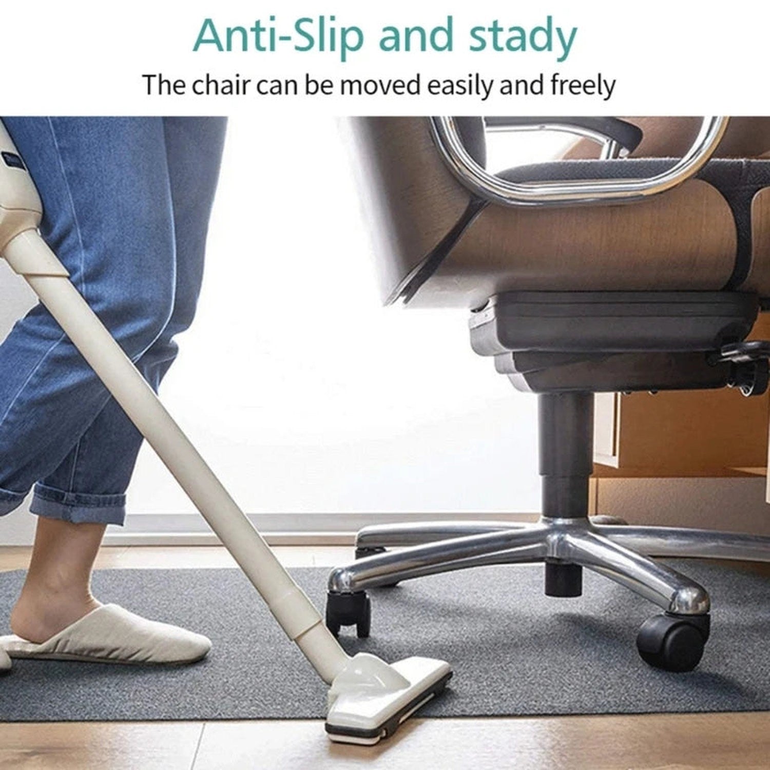 Protect Your Floor, Own Your Space — 90x120cm Office Chair Mat for Hard Floors