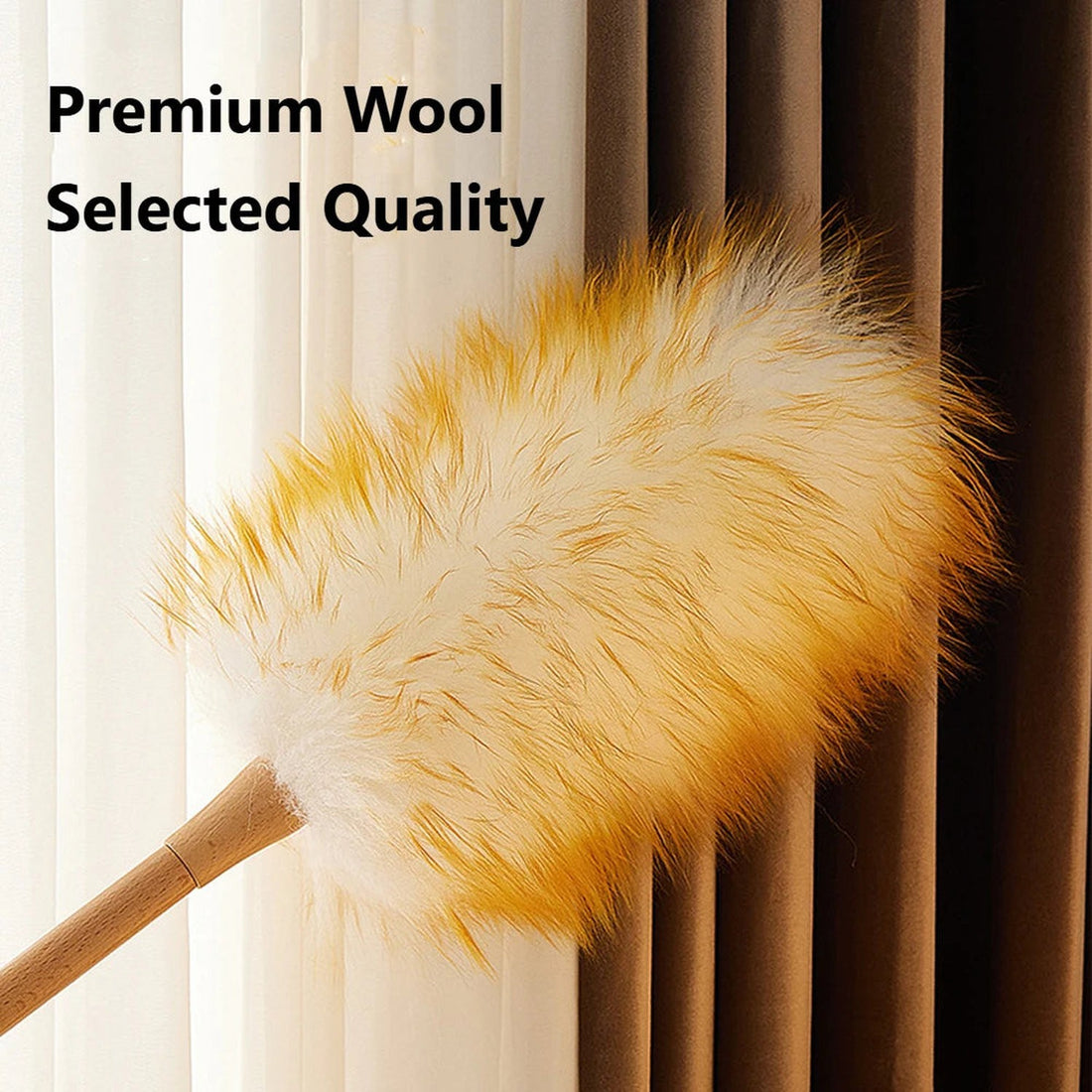 Natural Feather &amp; Wool Duster