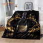 Printed Flannel Throw Blanket