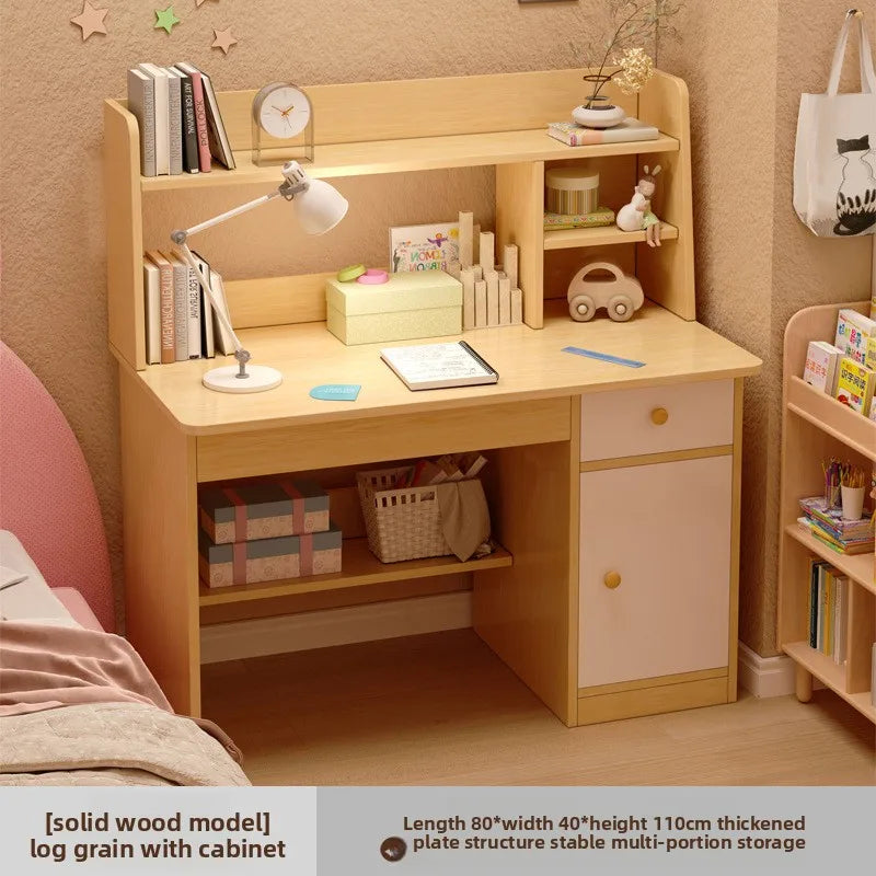 Space-Saving Computer Desk with Integrated Bookshelf Jonine’s Corner