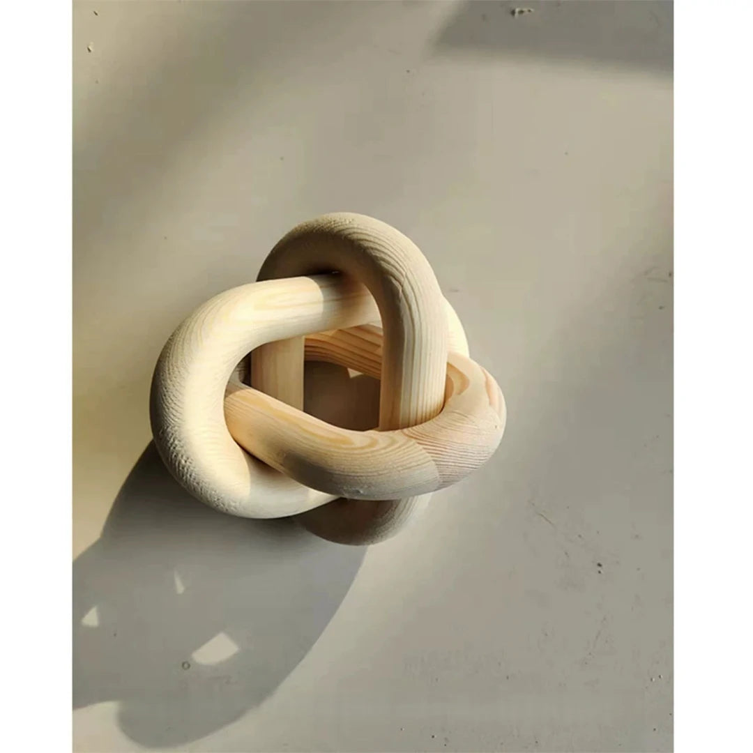 Hand-Carved Boho Chain Link Decor