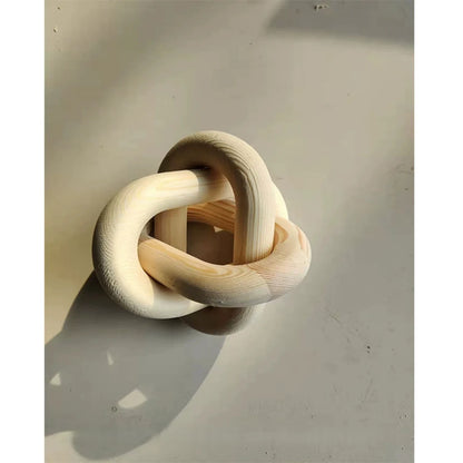 Hand-Carved Boho Chain Link Decor