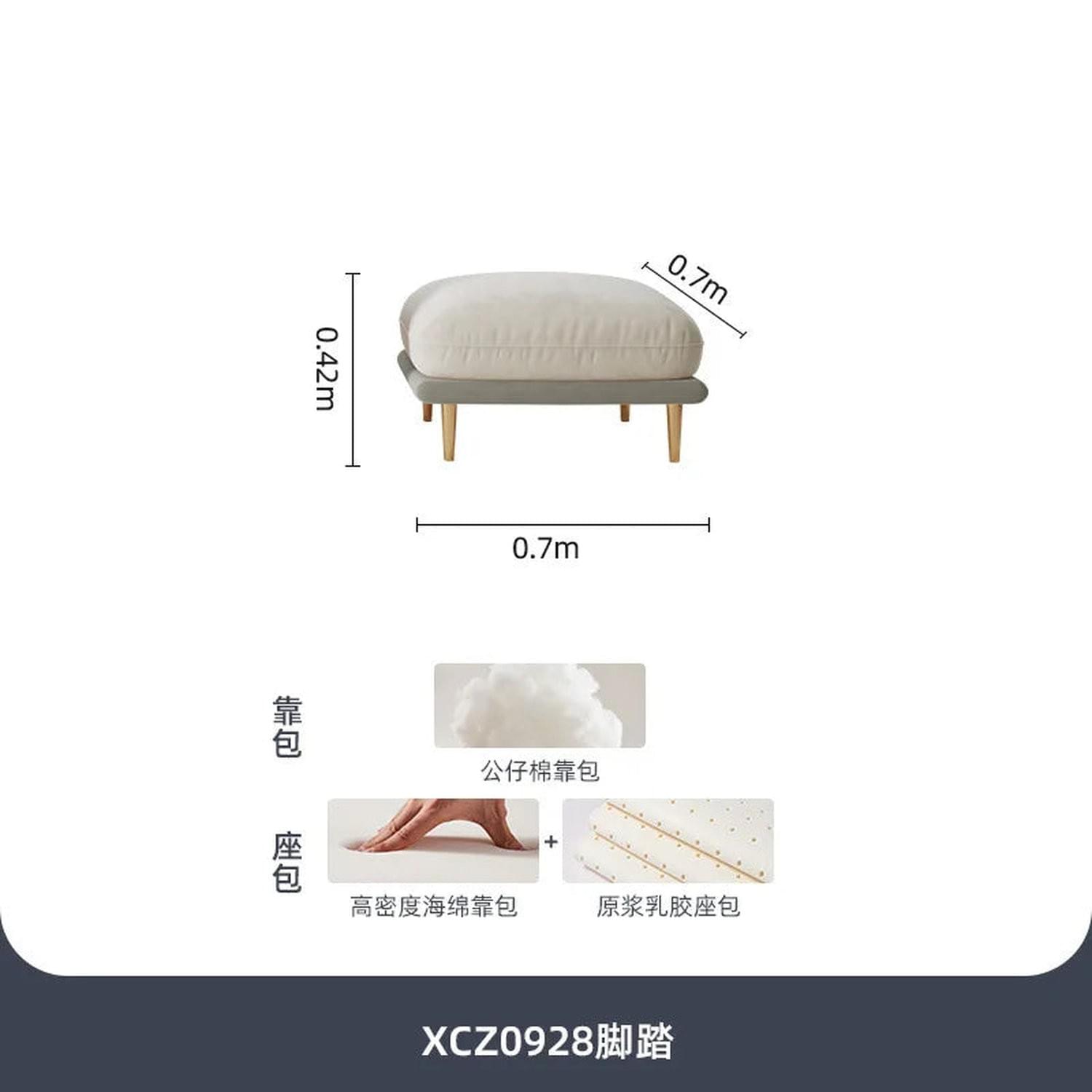 Cream Luxury Corner Sofa — Modern 3-Seat Living Room Sofa