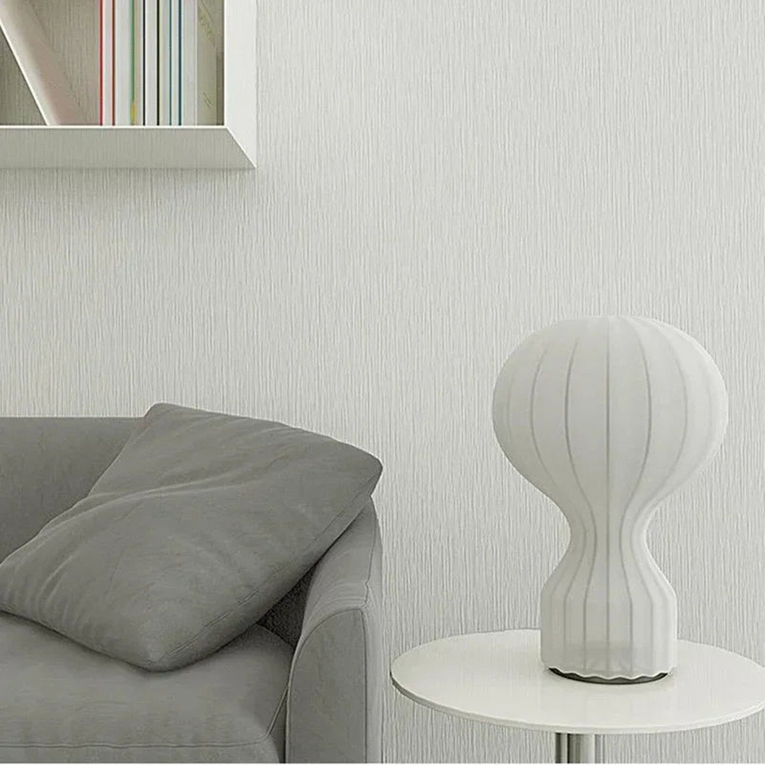 Wabi-Sabi Fabric Floor Lamp — Japandi Style for Bedroom &amp; Living Room