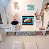 Clear the Desk, Clear the Mind — Wooden Desktop Storage Rack & Monitor Stand Jonine’s Corner