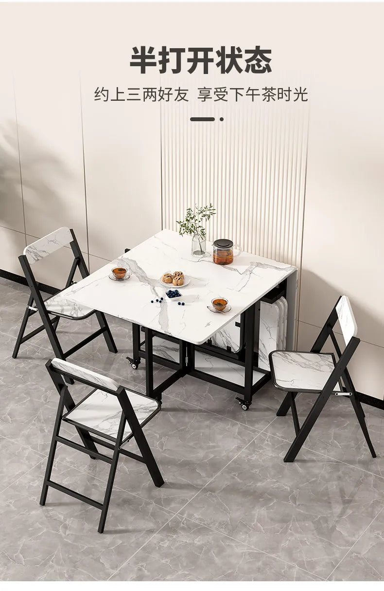 Italian Luxury Foldable Dining Table