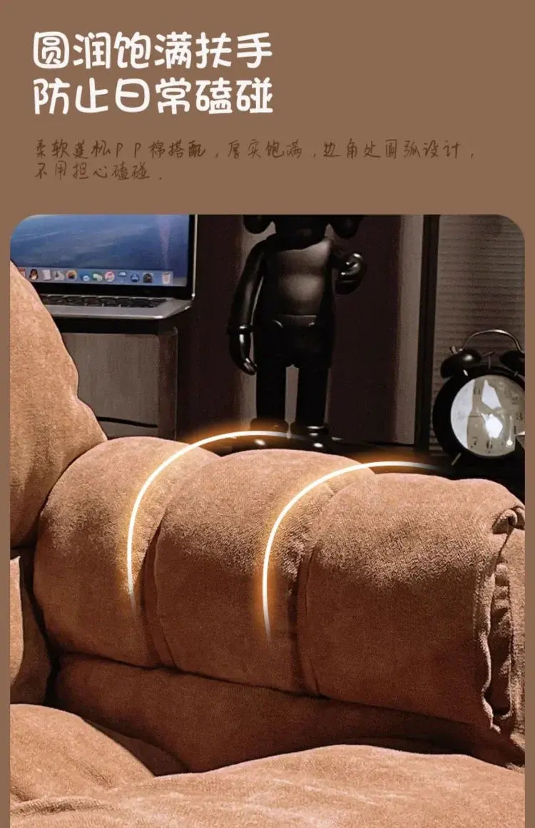 Comfortable Long-term Sofa Chair, Gaming Chair, Bedroom Desk Chair, Home Study Office Stool, Soft and Comfortable Jonine&