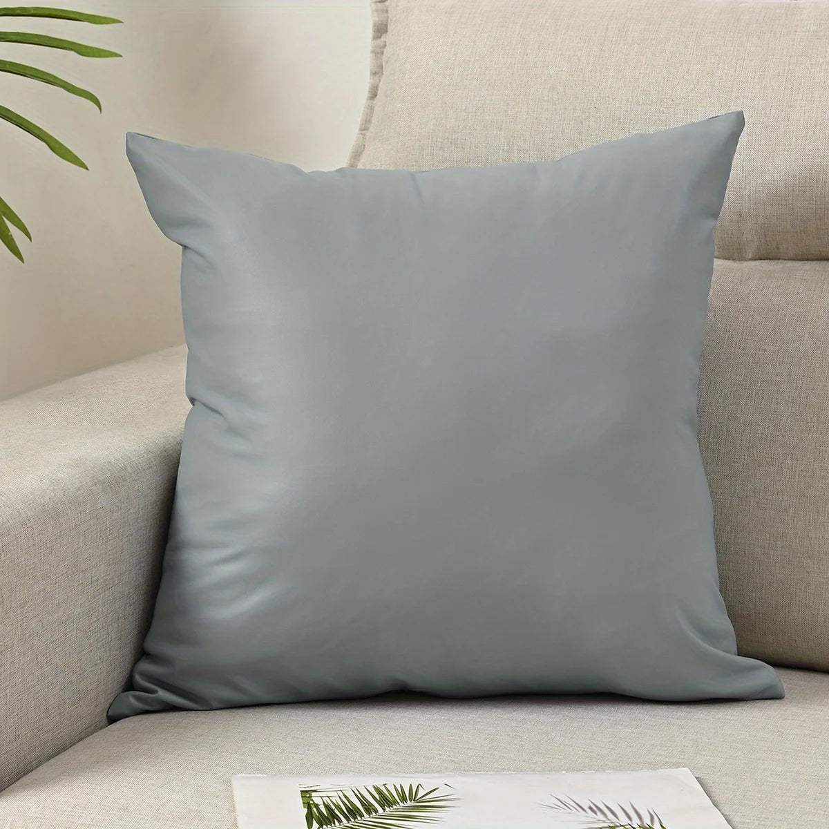 Waterproof PU Lumbar Cushion Cover — European Style