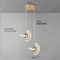 Modern Rose Gold LED Pendant Light — Bedroom & Living Room Chandelier