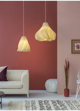 3D Flower Pendant Light — Nordic Resin Chandelier – Modern Decor