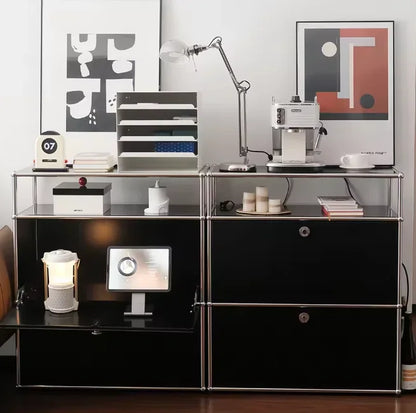 Dual Cabinet Storage Organizer — Modern Chest of Drawers for Bedroom & Living Room
