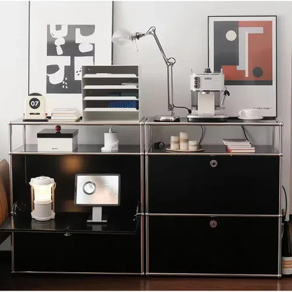 Dual Cabinet Storage Organizer — Modern Chest of Drawers for Bedroom &amp; Living Room