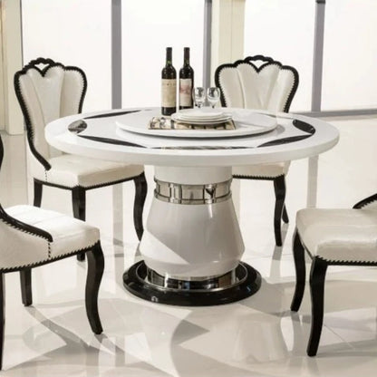 Side Round Dining Table Console Center Luxury Lounge Portable Dining Table Service Bistro Mesas De Jantar Living Room Furniture