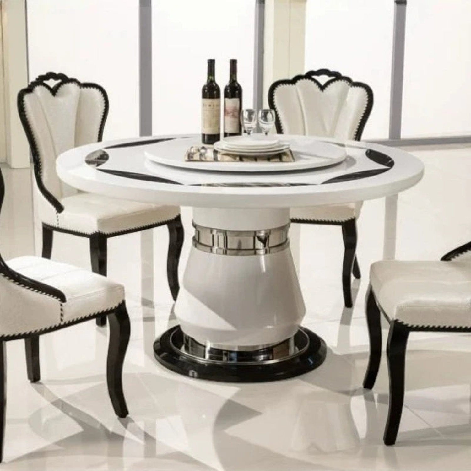 The Bistro Moment — Round Portable Dining &amp; Console Table