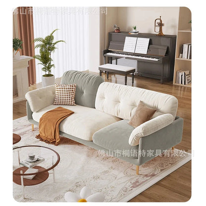 Living Room Small Apartment Light Luxury Modern Simple Cream Color Matching Internet Celebrities Jonine’s Corner