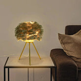 Soft Light, Strong Style — Grey Feather Tripod Desk Lamp Jonine’s Corner